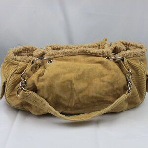 Free w/ Any Purchase- Vintage OTB Tan Corduroy Shoulder Bag Purse